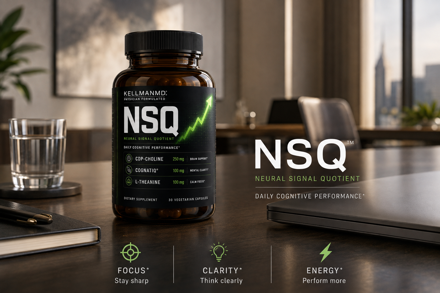 The Kellman Lab Brain supplement bottle